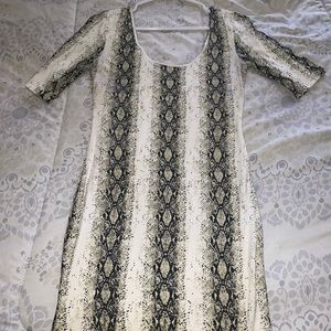 Snake print dress